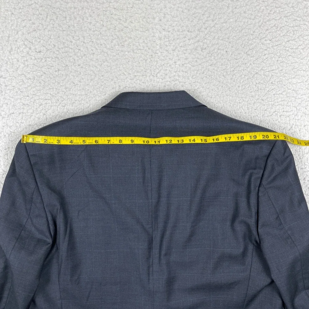 Lauren Ralph Lauren Blazer Mens 48L Blue Glen Plaid Wool Two Button Sport Coat